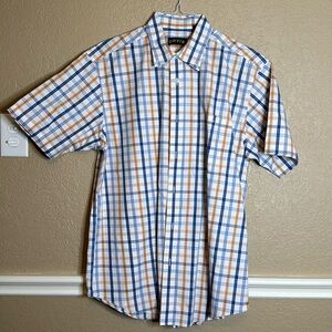 Orvis short sleeve button-down dress shirt size large